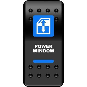 Power Window Rocker Switch Blue by Moose Utility