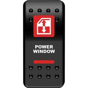 Power Window Rocker Switch Red by Moose Utility WIN-PWR-R Rocker Switch 21060574 Parts Unlimited