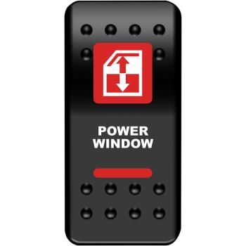 Power Window Rocker Switch Red by Moose Utility