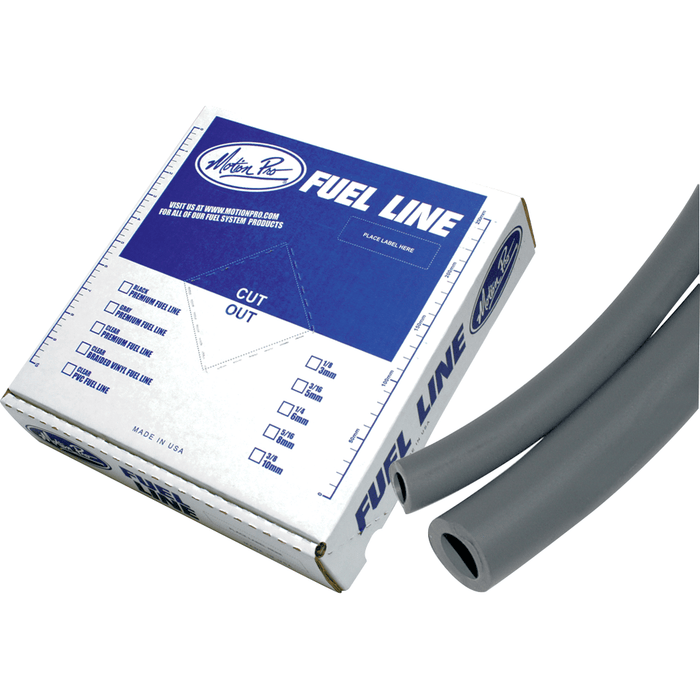 Premium Fuel Line Gray 1/4" x 25' By Motion Pro