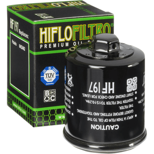 Premium Oil Filter Spin-On By Hiflofiltro HF197 Oil Filter 0712-0117 Parts Unlimited