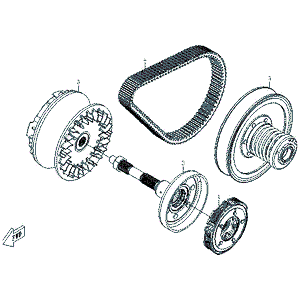 Primary Sheave (Mc) by CF Moto 018A-051000 OEM Hardware 018A-051000 Northstar Polaris