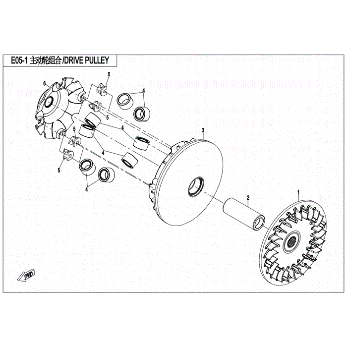 Primary Sliding Sheave by CF Moto