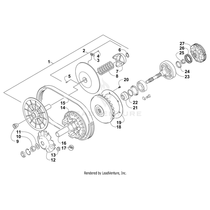 Pulley,Driven-Uncalibrated By Arctic Cat