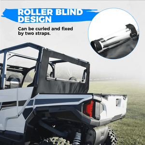 PVC Soft Rear Windshield for Polaris General 1000 /XP 1000 by Kemimoto B0110-10701BK Rear Windshield B0110-10701BK Kemimoto