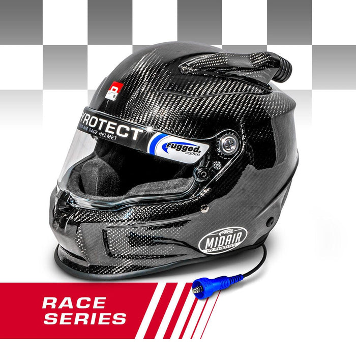 Pyrotect Race Pro Airflow Mid Forced Air 3K Carbon Sa2020 Wired Offroad by Pyrotect