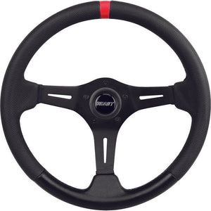 R&P Steering Wheel w/ Ultra Grip by Grant Products 690-GRANT Steering Wheel 652-3501 Western Powersports Black/Red