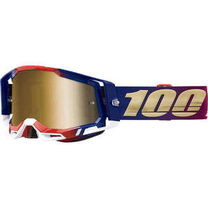 Racecraft 2 Goggles - United - True Gold By 1 50010-00009 Goggles 2601-3081 Parts Unlimited