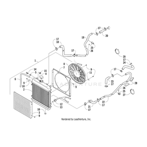 Radiator,Assembly-Carb By Arctic Cat 0413-257 OEM Hardware 0413-257 Core Power Equipment Drop Ship