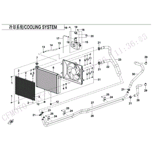 Radiator Assy by CF Moto 5HY0-181000-10000 OEM Hardware 5HY0-181000-10000 Northstar Polaris