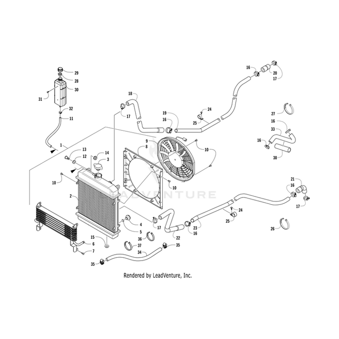 Radiator By Arctic Cat