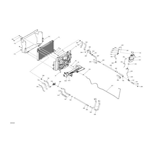 Radiator Hose In by Can-Am