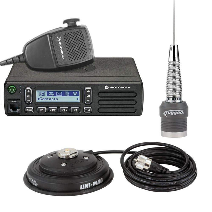 Radio Kit - Motorola Cm300D Digital Business Band Mobile Radio With Antenna by Rugged Radios