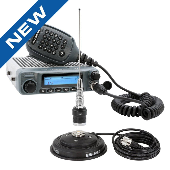 Radio Kit - Rugged G1 Adventure Series Waterproof Gmrs Mobile Radio With Antenna by Rugged Radios