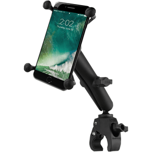 Ram® Small Tough-Claw Base With Long Double-Socket Arm And Universal Ram® X-Grip® Cradle By Ram Mounts RAMB400CUN10U Phone Mount 0636-0130 Parts Unlimited Drop Ship