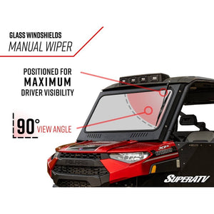 Ranger XP 1000 Glass Windshield by SuperATV GWS-P-RAN1K-S-01#XP Full Windshield GWS-P-RAN1K-S-01#XP SuperATV