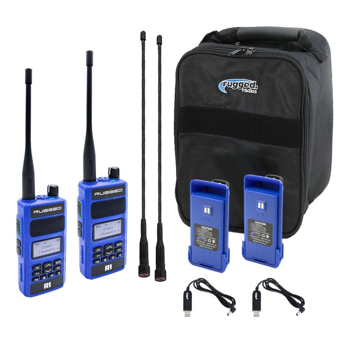 Ready Pack - With Rugged R1 Handheld Radios - Digital And Analog Business Band by Rugged Radios