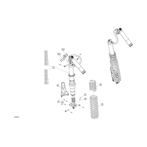 Rear Adjustable Shock Absorber by Can-Am 706004750 OEM Hardware 706004750 Off Road Express Drop Ship