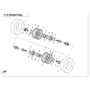 Rear Brake Disc by CF Moto 5BWB-080001-00001 OEM Hardware 5BWB-080001-00001 Northstar Polaris