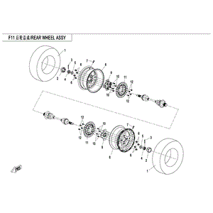 Rear Brake Disc (With Hole) by CF Moto 9060-080002 OEM Hardware 9060-080002 Northstar Polaris