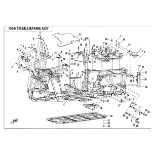 Rear Bumper (Plastic Powder) by CF Moto 5BWA-031400-1BB01 OEM Hardware 5BWA-031400-1BB01 Northstar Polaris