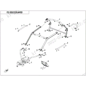 Rear Cab Maud Spirit Black by CF Moto 5BWV-230200-5000 OEM Hardware 5BWV-230200-5000 Northstar Polaris