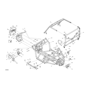 Rear Cage Assy by Can-Am 715008409 OEM Hardware 715008409 Off Road Express Drop Ship