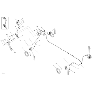 Rear Caliper Hose by Can-Am 705601814 OEM Hardware 705601814 Off Road Express Peach St