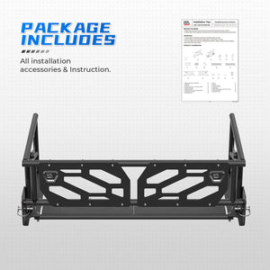 Rear Cargo Bed Extender for Honda Pioneer 1000-5 700-4 (2016-2023) by Kemimoto B0105-00901BK Cargo Rack B0105-00901BK Kemimoto