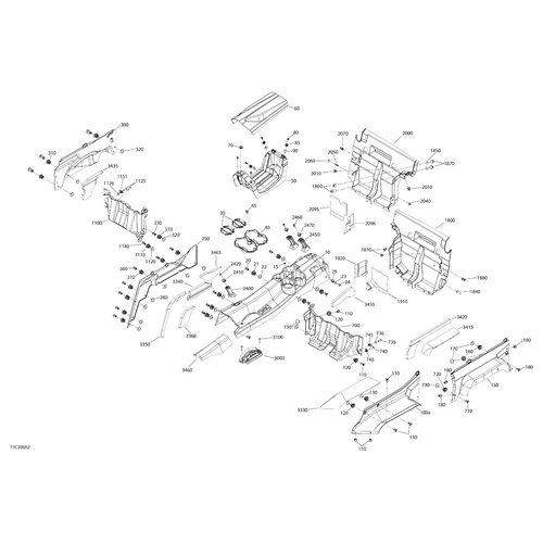 Rear Central Console by Can-Am