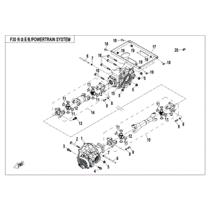 Rear Differential (Replaces Q530-330000-1000) by CF Moto Q530-330000-10001 OEM Hardware Q530-330000-10001 Northstar Polaris