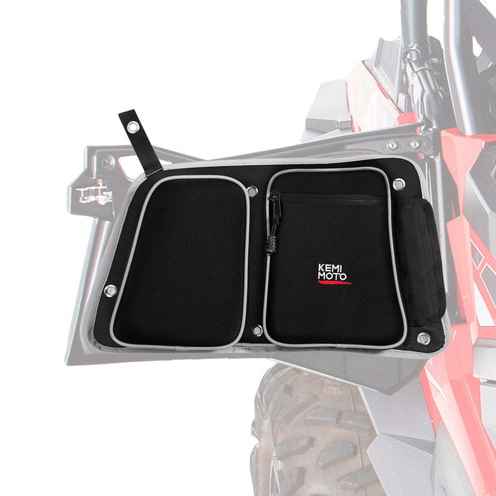 Rear Door Bags with Knee Pad for Polaris RZR 2014-2019 by Kemimoto