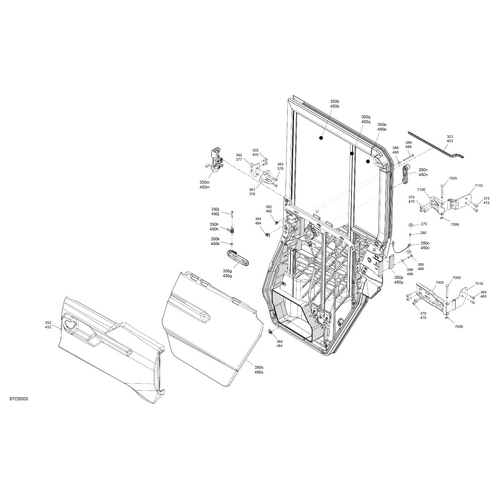 Rear Door Window by Can-Am