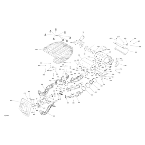 Rear Exhaust Pipe by Can-Am 707601906 OEM Hardware 707601906 Off Road Express