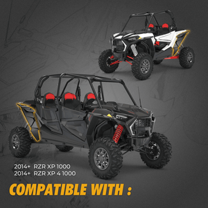 Rear Fender Flares For Polaris RZR XP 1000 /4 1000 2014-2023 by Kemimoto B0103-02401BK Fender Flare B0103-02401BK Kemimoto