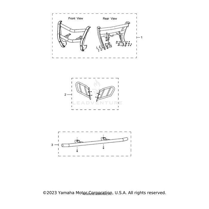 Rear Grab Bar by Yamaha