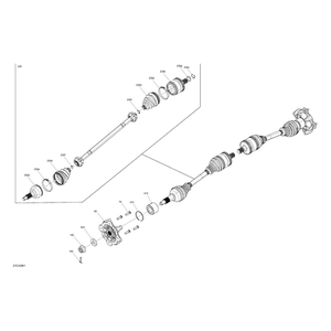 Rear Half Shaft by Can-Am 705502757 OEM Hardware 705502757 Off Road Express Peach St