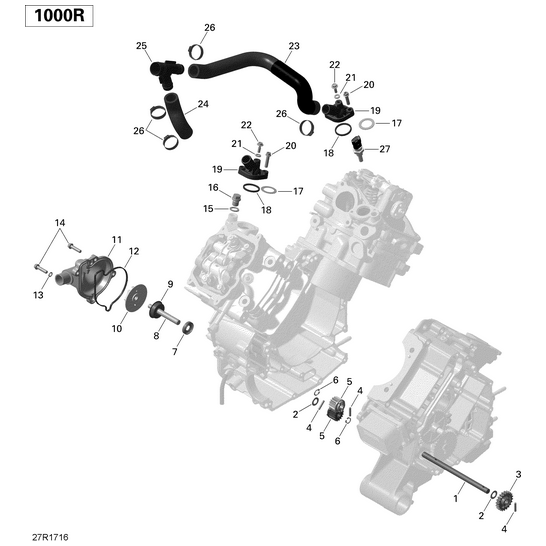 Rear Head Hose by Can-Am