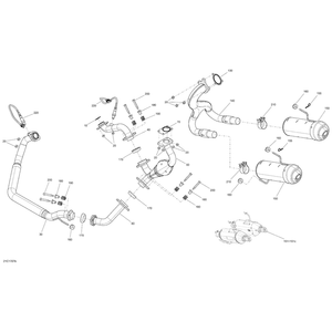 Rear Head Pipe by Can-Am 707602036 OEM Hardware 707602036 Off Road Express