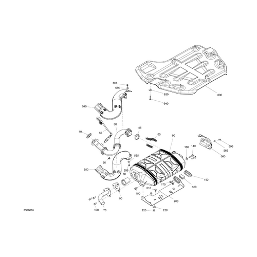 Rear Heat Shield by Can-Am