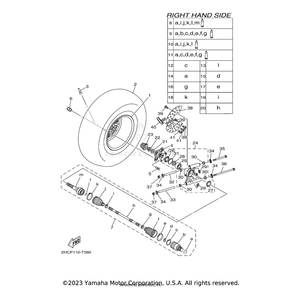 Rear Knuckle Assembly.,2 by Yamaha 2HC-F532F-02-00 OEM Hardware 2HC-F532F-02-00 Off Road Express