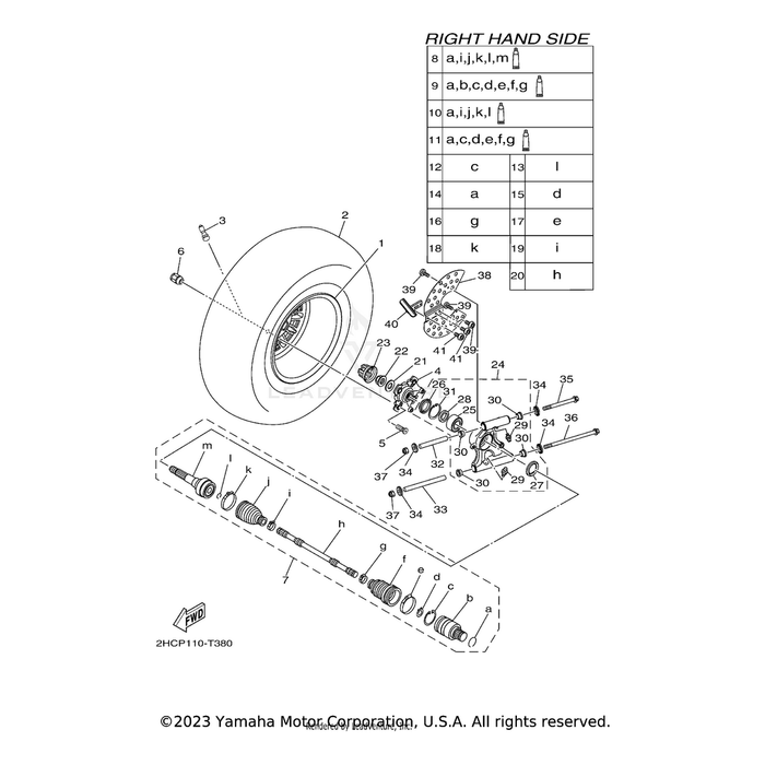 Rear Knuckle Assembly.,2 by Yamaha