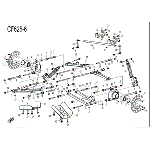 Rear Linkage Bar Lh by CF Moto 4060-060700 OEM Hardware 4060-060700 Northstar Polaris