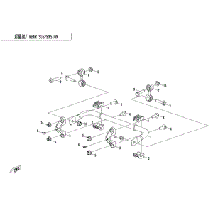 Rear Rh Sway by CF Moto 5BWV-060530-5000 OEM Hardware 5BWV-060530-5000 Northstar Polaris