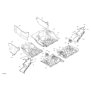 Rear Right Floor by Can-Am 707900496 OEM Hardware 707900496 Off Road Express Peach St