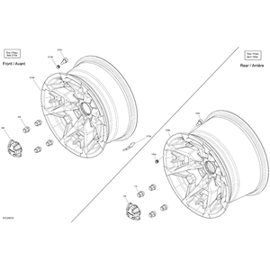 Rear Rim by Can-Am 705502397 OEM Hardware 705502397 Off Road Express Peach St