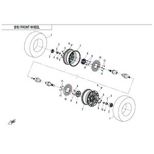 Rear Rim by CF Moto 5BYV-110100-8000 OEM Hardware 5BYV-110100-8000 Northstar Polaris