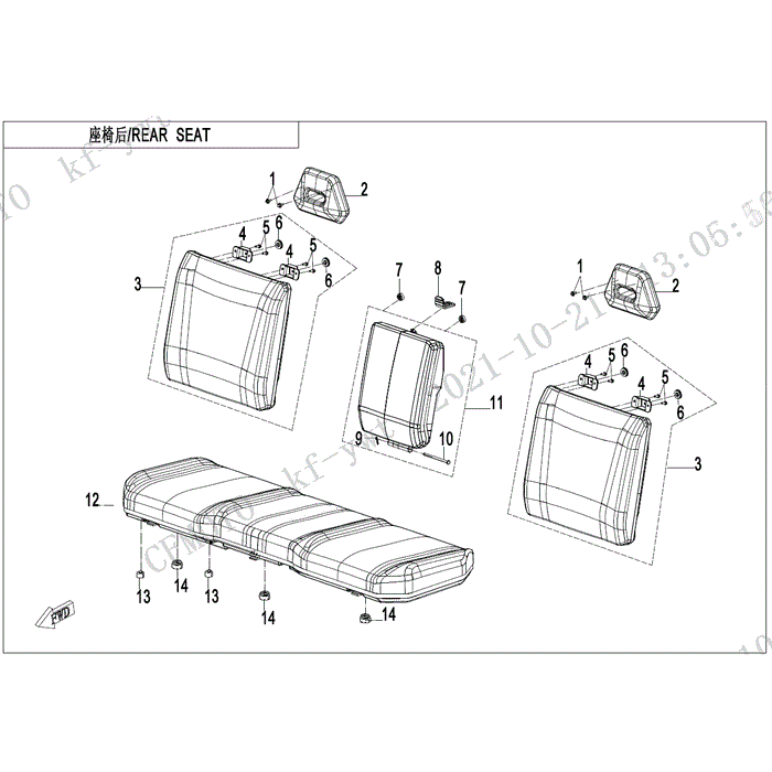 Rear Seat by CF Moto