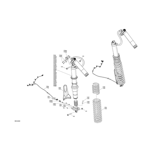 Rear Shock Absorber by Can-Am