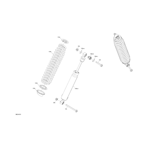 Rear Shock Absorber by Can-Am